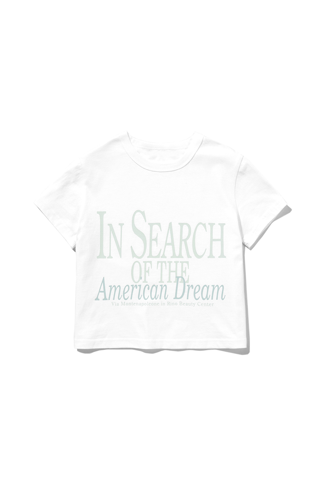 AMERICAN DREAM CROP TEE [WHITE]