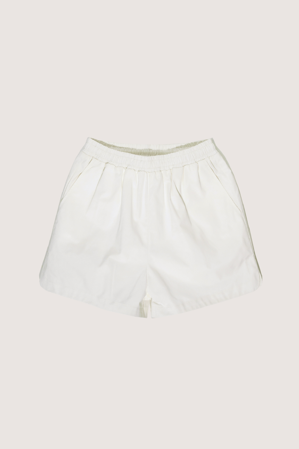 ESSENTIAL COTTON SHORTS [OFF WHITE]
